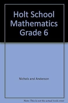 Hardcover Holt School Mathematics Grade 6 Book