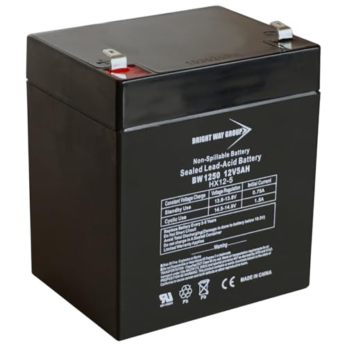 Bright Way Group Electric Trailer Brakes Breakaway Kit Compatible Sealed Rechargeable Battery, 12V 5Ah Т1 BW1250-F1