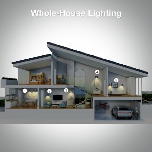 Image of Koopala 3PACK Rechargeable LED Wall Sconce, Cordless Battery with Remote Powered Wall Sconce, 3 Brightness Levels, 360 Swivel Magnetic Shade for Bedrooms, Hallways, Den and Reading Spaces（Black）