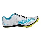 Poursuivre Hoka One One Rocket Middle-Distance Chaussures de Running Spikes Hommes Noir - Black/Cyan 46