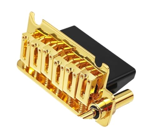 Pont trémolo à 2 points doré pour guitare électrique à 6 cordes avec finition haute précision