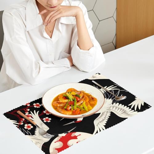 Sets de table résistant à la chaleur lavables et faciles à nettoyer x4