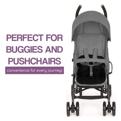 Lynmark® Potty Training Car Seat Protector Cover - Waterproof Soft Piddle Pads for Toddlers and Baby Carseat - Travel-Friendly Universal Washable Liner Mat for Spills, Nappy Leaks, Accidents - Black