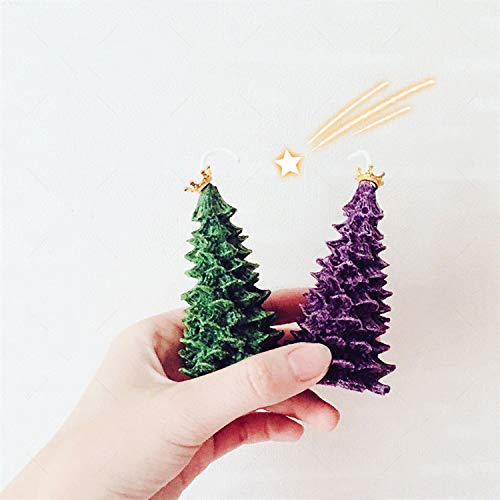 Dgq Silicone Christmas Pine Tree Candle Molds Diy Baking Molds Soap Molds Candle Making Supplies Ideal Moulds For Christmas Party #TOP4