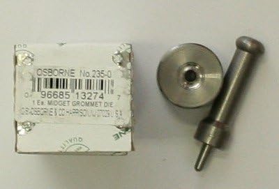 Osborne brand #235-0 Midget size #0 Grommet Setter Die Set