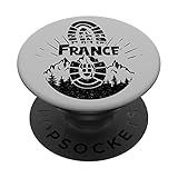 Senderismo En Francia Excursionista Vacacional PopSockets PopGrip Intercambiable