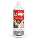 ABICHEM K‑Stone Legante per Ghiaia da Esterno – Fissaggio per Ghiaia, Ciottoli, Pietre e Corteccia da Giardino, Stabilizzatore Decorativo Antisporco e Resistente alle Intemperie (1 Litro)