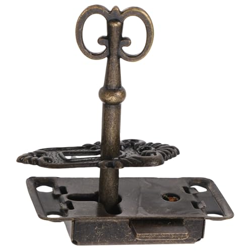 Toddmomy Serrure Antique pour Armoire avec Clé Verrou Classique pour Meuble Ancien Lot pour Tiroirs et Boîtes de Rangement Installation Facile pour Décor Vintage