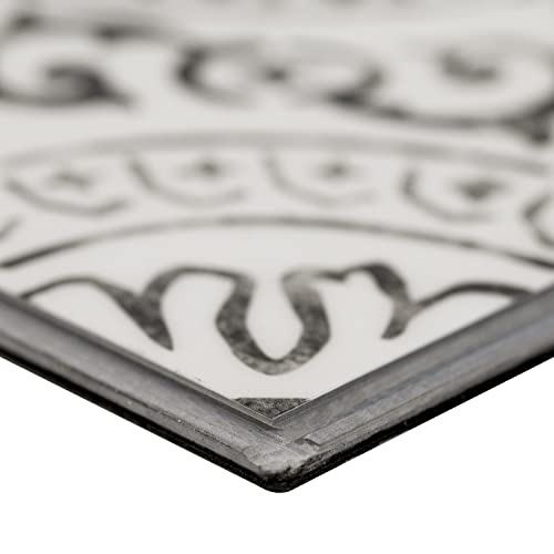 Msi Rivello Xl 18 In. X 36 In. Luxury Vinyl Flooring, Encaustic Porcelain Tile Look Rigid Core Planks, Lvt Tile, Waterproof Fooring, Porcelain Tile Look Finish, 1310.4 Square Feet, La Paloma #TOP5