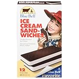 Blue Bell Ice Cream Sandwiches, Vanilla, 12 Count