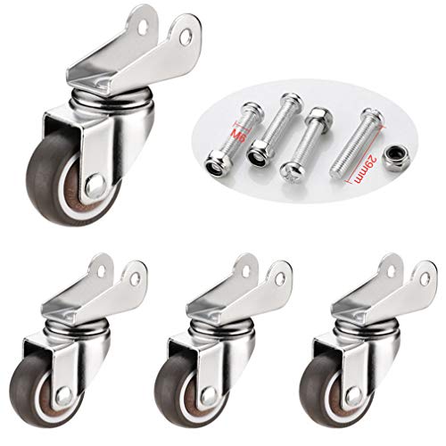 Roulettes de meubles en caoutchouc support P pliables pour lit enfant