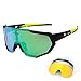 X-TIGER Gafas Ciclismo CE Certificación Polarizadas con 5 Lentes Intercambiables UV 400 Gafas,Corriendo,Moto MTB Bicicleta,Camping y Actividades al Aire Libre para Hombres y Mujeres TR-90 (JPC03-5)