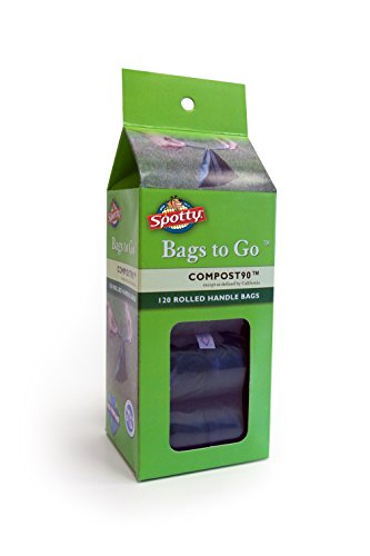 Image of Spotty Compost90 Rolled Handle Dog Poop Bags, 120ct