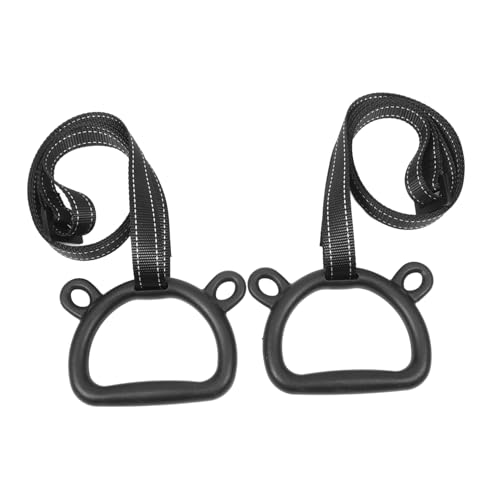 Abaodam 1 Set Gymnastic Rings Professional Pull Up Rings for Outdoor Strength Training with Straps Workout Equipment for Home Use and Physical Development
