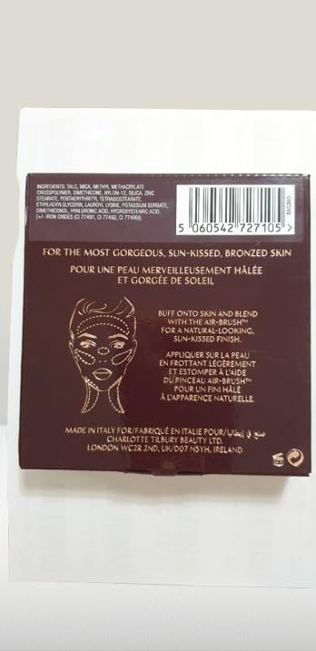 Charlotte Tilbury Original AIRBRUSH BRONZER | Matter Bräuner für alle Hauttypen | 16 g | BELLA by Cloud.Sales Cosmetics (1 Paar)