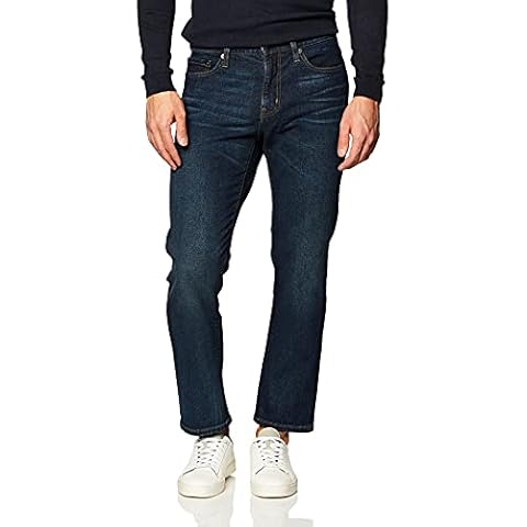 Amazon Essentials Men's Stretch-Fit Dark Wash Jeans Cover