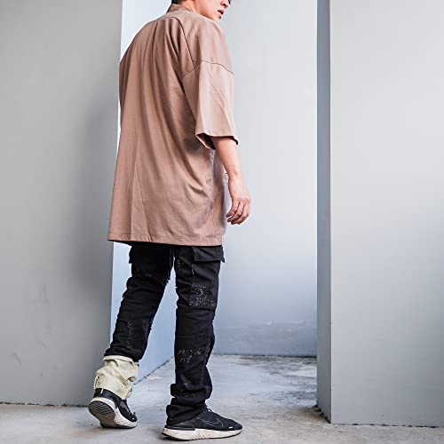 Image of Men's Long Oversized Kimono Cardigan Noragi Japan Jacket Haori Man Yukata Coat
