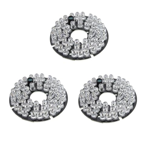 Bloepum 3X 48 LED IR Infrared Illuminating 60 Degree Bulb Board for CCTV Home Security Camera