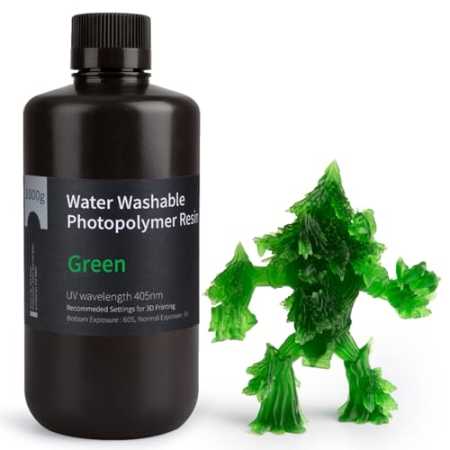 ELEGOO �����`3D�v�����^�[�p ���􂢎��� UV���W�� ����k �����x405nm 1000g ���d���\���� LCD 3D�v�����^�[���� (��)