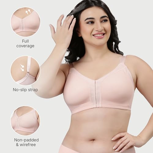 Image of Enamor Innovations Transform M-Frame, Contour Superlift, Jiggle Control Full Support Women's Bra - Non Padded, Wirefree, Full Coverage F097 (Available in Plus Size)