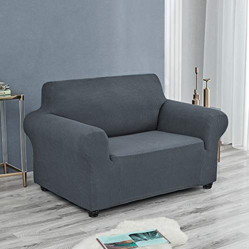 Joccun Stretch Chair Couch Cover,1-Piece Water Repellent Sofa Slipcover Spandex Jacquard Fabric Sofa Covers With Elastic Bottom,Washable Furniture Protector For Dogs,Cats,Kids(Armchair,Gray) #TOP3