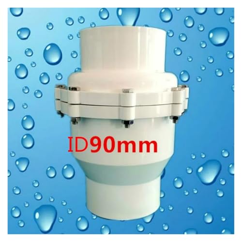 Clapet unidirectionnel PVC vertical Id90mm blanc pour réseau d'évacuation gravitaire