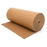 Save Amazonia Brazil Corrugated Cardboard Roll, 24' x 33', 100% Recycled Kraft Packing Paper, Eco-Friendly Cushion Wrap for Moving, Shipping & Fragile Item Protection