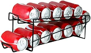 Neat-O Stylish Sturdy Steel Can Beverage Dispenser Rack Organizer, Black (Dispenser)