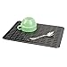 InterDesign Syncware Kitchen Sink Protector Mat Large, Black