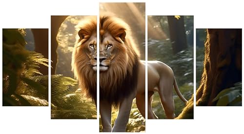 Peinture diamant adulte lion kit complet puzzle art grand format