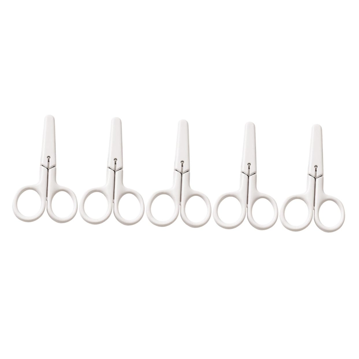 Gadpiparty 4 Set Forbici Di Sicurezza Forbici Artistiche Portatili Forbici Artigianali Per La Casa Forbici Multifunzione Per Studenti Fornitura Plastica Bianca 5 Pezzi * 4