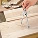 WORKLION Woodworking Compass Geometry Tool - Professional Locking Drafting Compass with Pencil Holder - 12 Inch Metal Geometry Compass for Drawing Circles and Geometry.