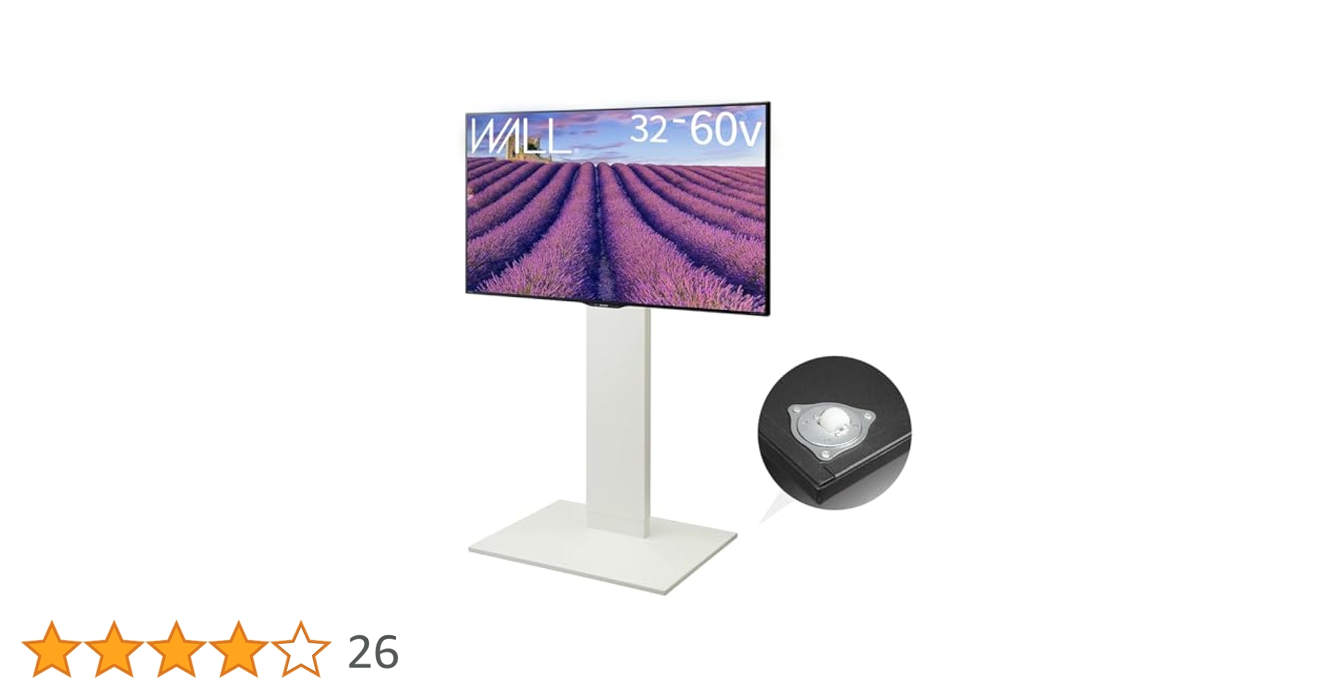 EQUALS WALL V2 CASTER ハイタイプ サテンホワイト テレビ