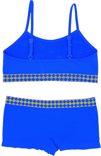 Image of ToBeInStyle Girl Pack of 6 Set Spaghetti Strap Training Bras & Boyshorts Bikinis