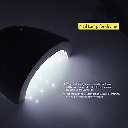 Vishine Professioneller 48W UV LED Lichthärtungsgerät Nageltrockener mit 3 Timer für Alle Nagel Gele Aushärtungslampe… – Bild 3