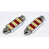 【2個セット】T10 41mm(42mm) 12発 SMD 4014 LED C5W C10W DC12V 白色光 ルームランプ