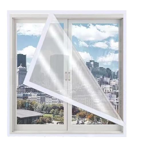 ホームウィンドウ断熱キット, 防水シート断熱ウィンドウフィルム、窓透明フィルム冬の防寒防風防音断熱シート 簡易窓ガラス断熱シート クリア 透明 DIY 工具不要 取り付け簡単