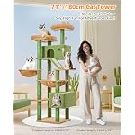 Taoqimiao Cactus Cat Tree, 71 in Extra Large Cat Tower for Indoor Cats - Image 2