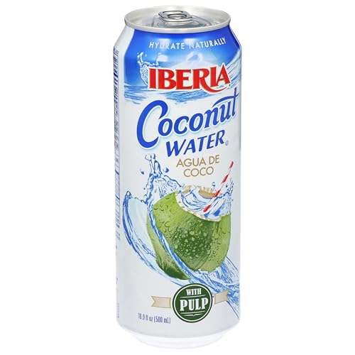 Iberia Coconut Water with Pulp 16.9 fl oz (Pack of 24)