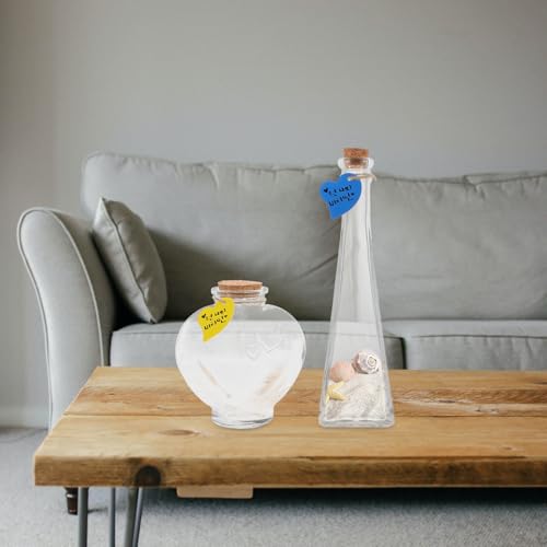 Bouteilles en verre pour conservation de sable et petits objets déco