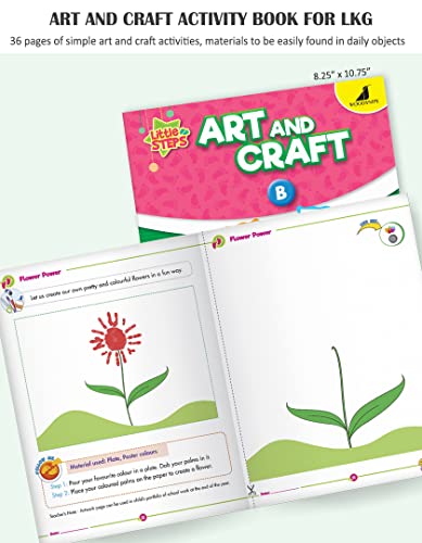 Image of Woodsnipe Art Craft Books for Preschool & Kindergarten Ages 2 to 6 Years| Simple Easy Fun Activities to Develop Creativity, Fine Motor Skills| Painting, Puppets, Origami, Paper Art with Daily Objects