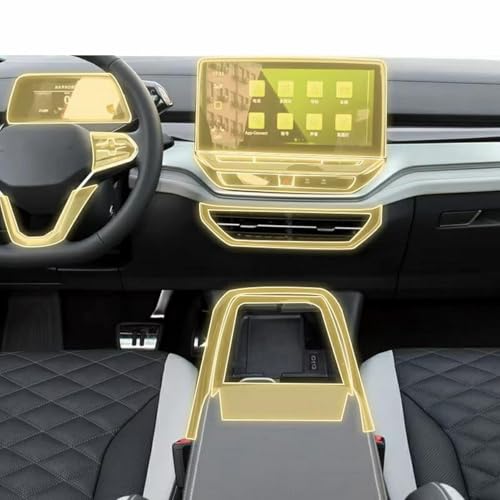 Film TPU PPF prédécoupé pour habitacle de Volkswagen ID.6 CROZZ 2021-2024 transparent mat