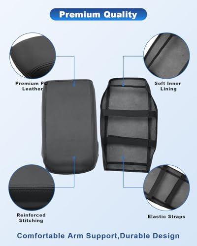 Image of CDEFG for 2026 Subaru Solterra Center Console Cover, for 2026 Subaru Solterra (Premium /Limited /Limited XT /Touring XT) Accessories Armrest Cover Middle Console Protector