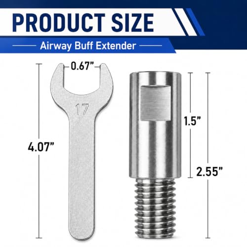 Image of Airway Buff Extender, Airway Buffing Wheel Extension Shaft,5 /8 inch-11 Thread