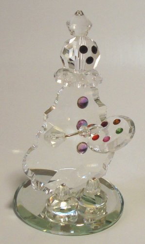 Bjcrystalgifts Crystal Clown Figurine Made With Swarovski Crystal - Painting Clown #TOP1