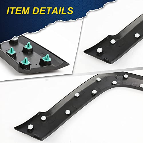 G-Plus Fender Flare Compatible With 2015-2021 Jeep Renegade,Fender Trim Molding Moulding Black Wheel Cover Protector (Front Left) #TOP4