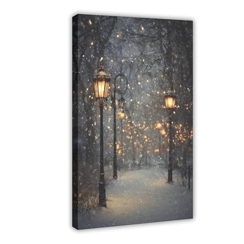 Lyrkothyn Vintage Street Lamps Wall Art 20x30in