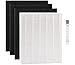 NXBHG Replacement Filter for Winix D480, Replacement Filter D4, 1 Pack Replacement D4+3 Pack Activated Carbon Filters, Part Number 1712-0100-00
