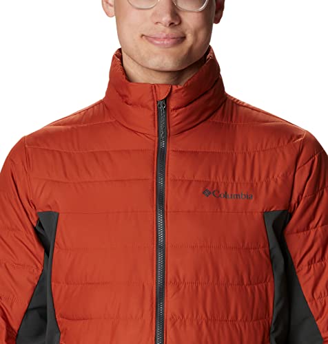 Columbia Men's Powder Lite Hybrid Puffer Jacket, Warp Red, Shark, M - Image 4