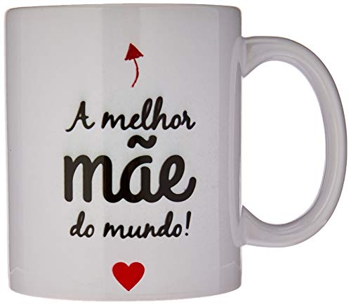 Caneca de Porcelana A Melhor Mãe do Mundo